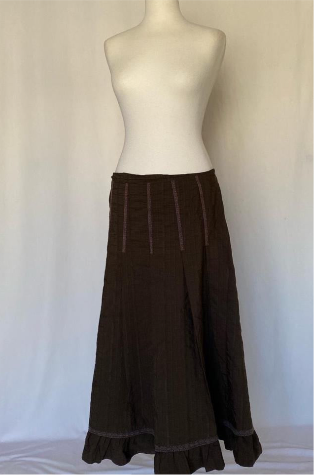 Brown fairy maxi skirt