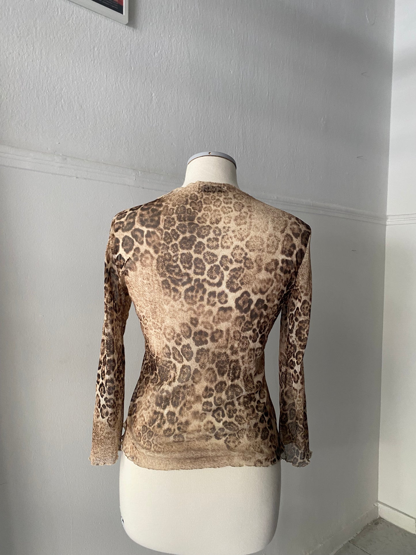 Animal print vintage top