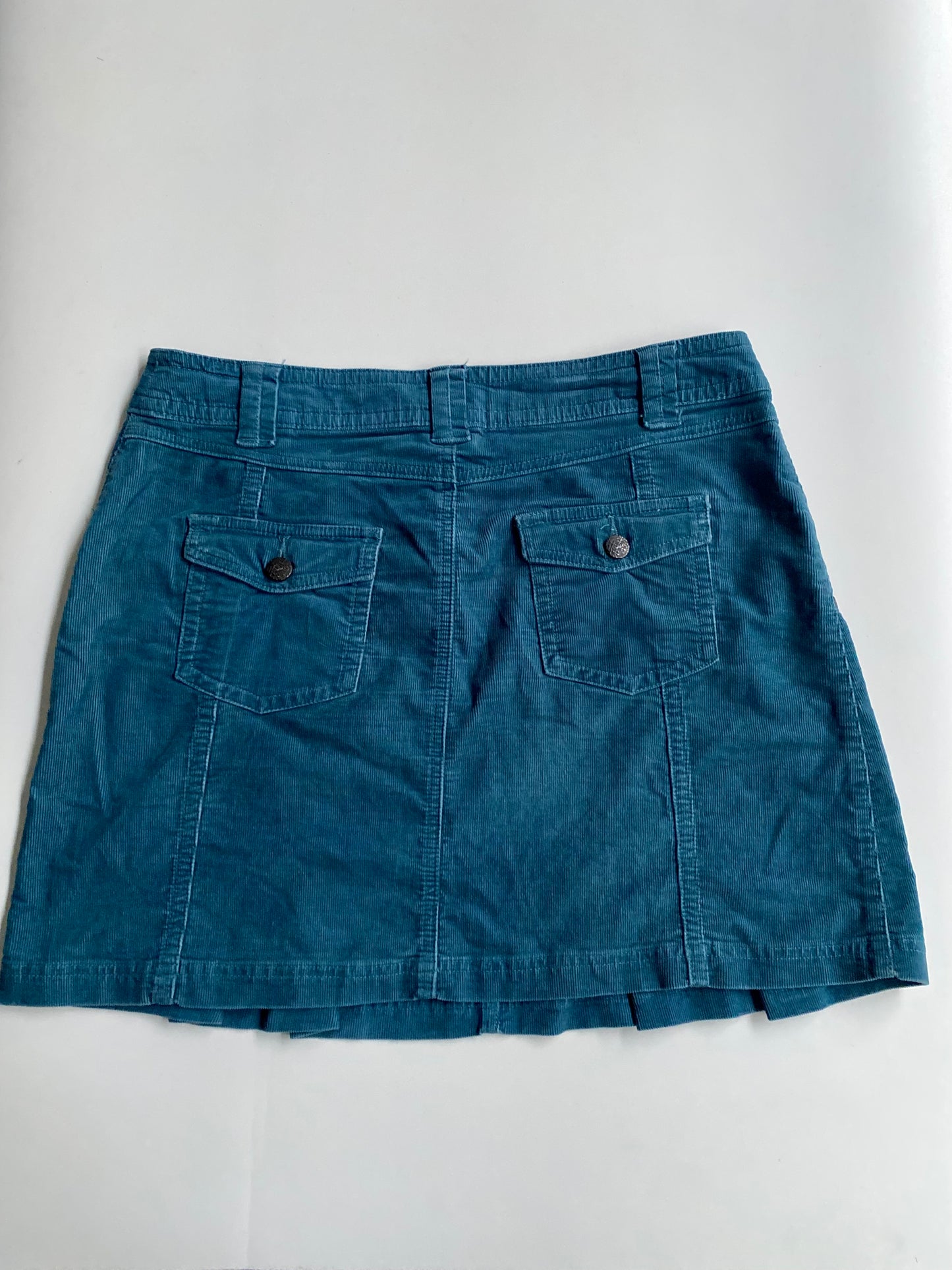 Yessica petrol corduroy skirt