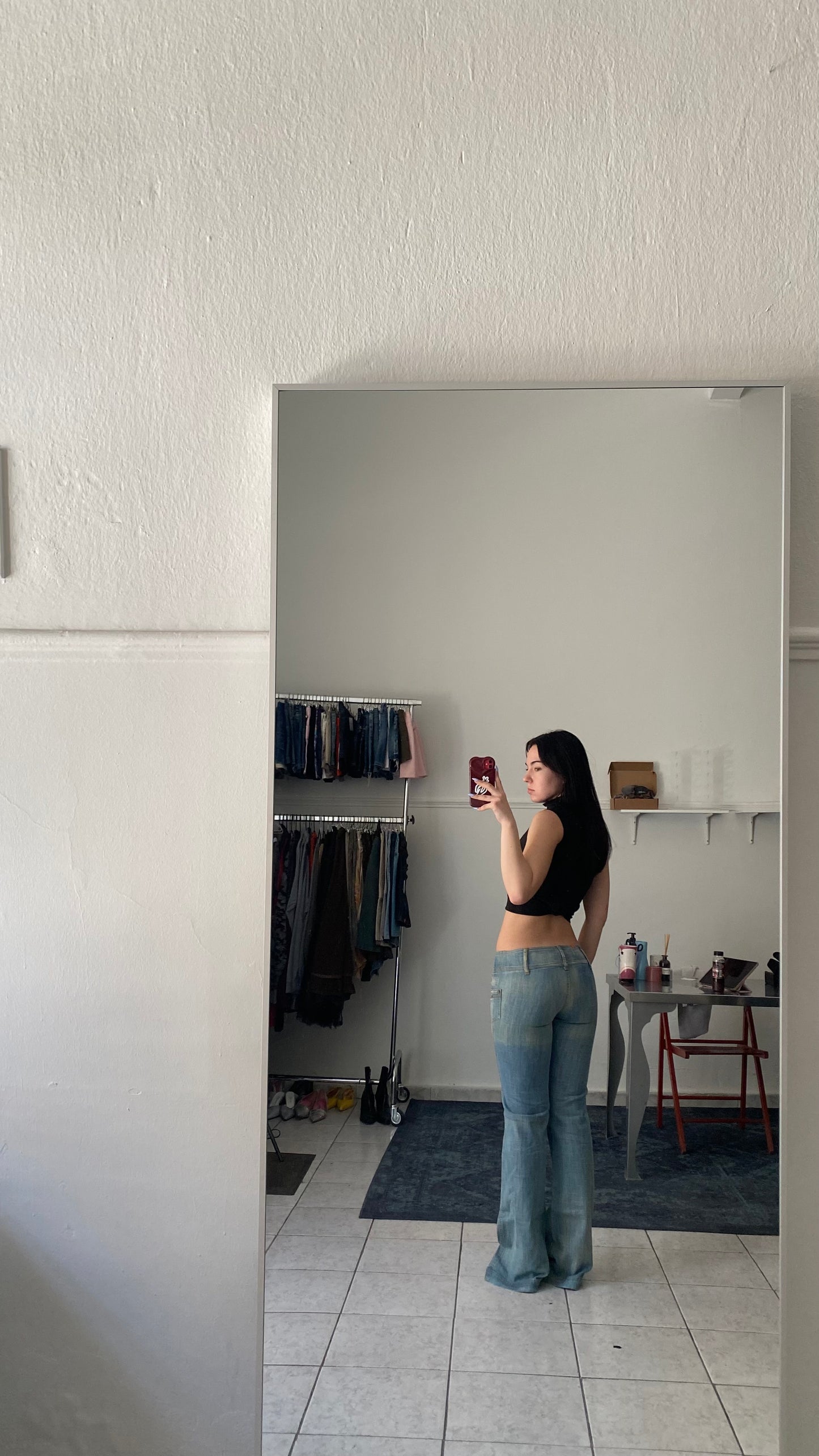 Attrattivo y2k low rise jeans