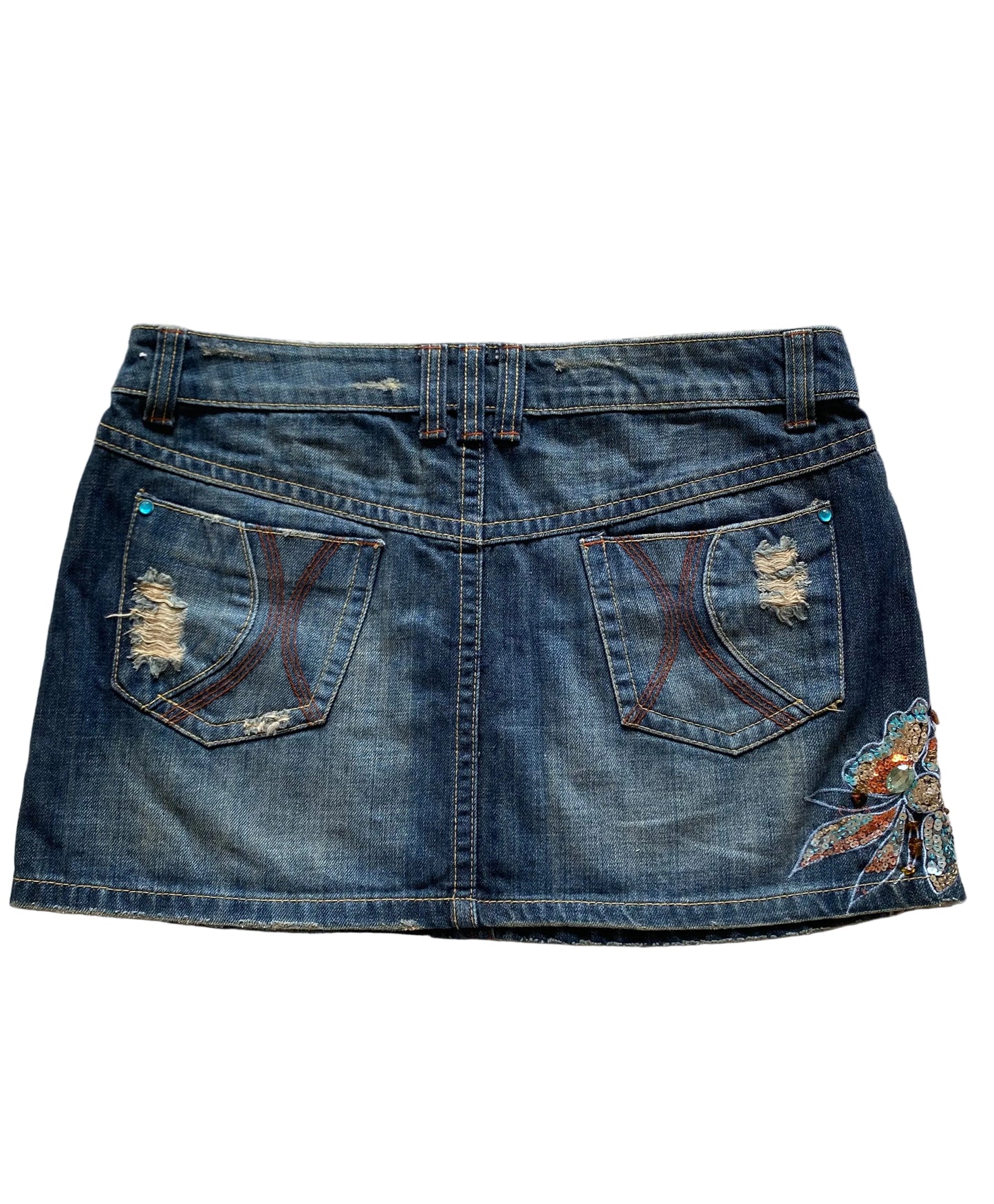 Y2k sequin mini skirt