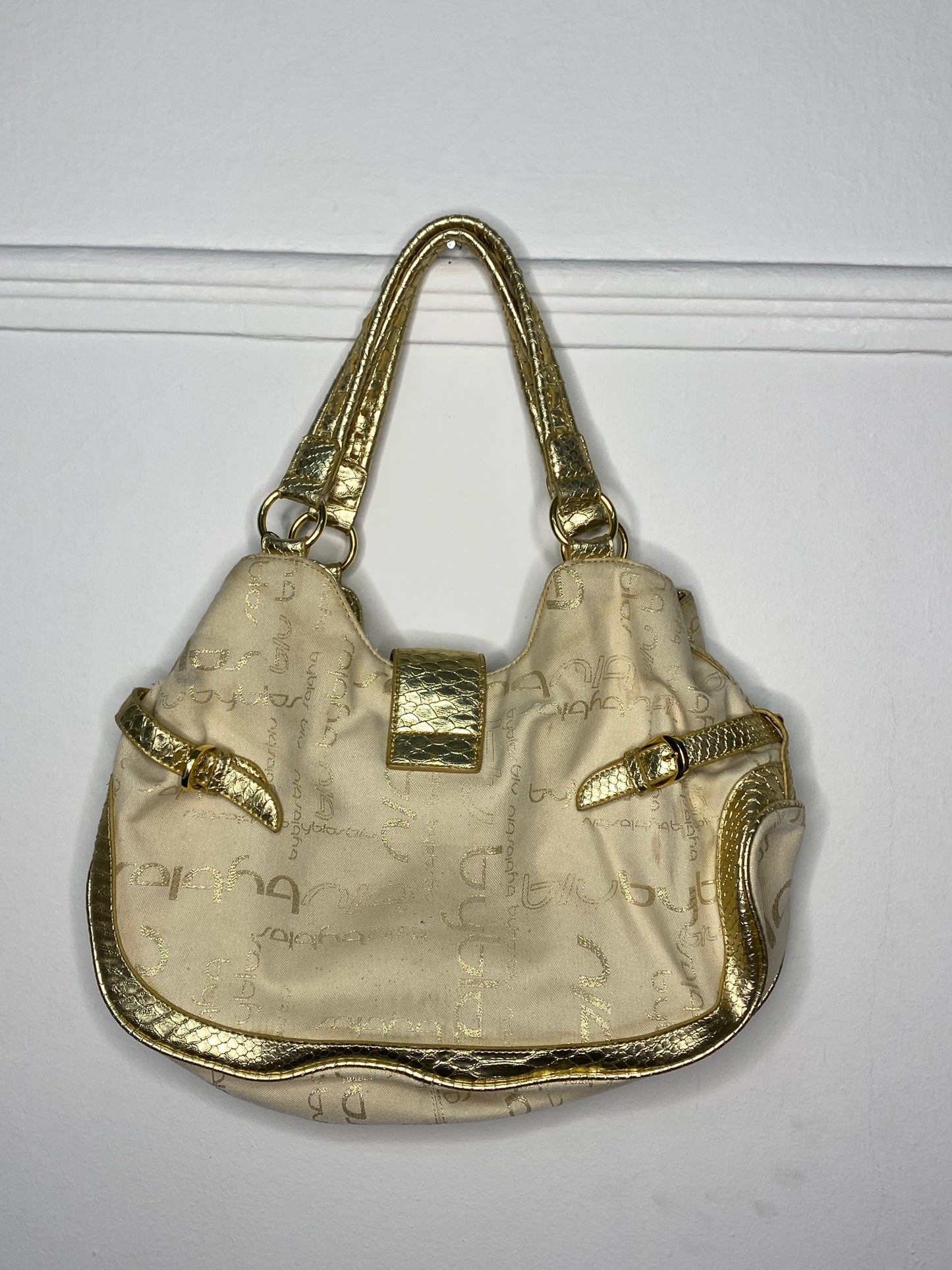 Y2K Byblos Gold Shoulder Bag