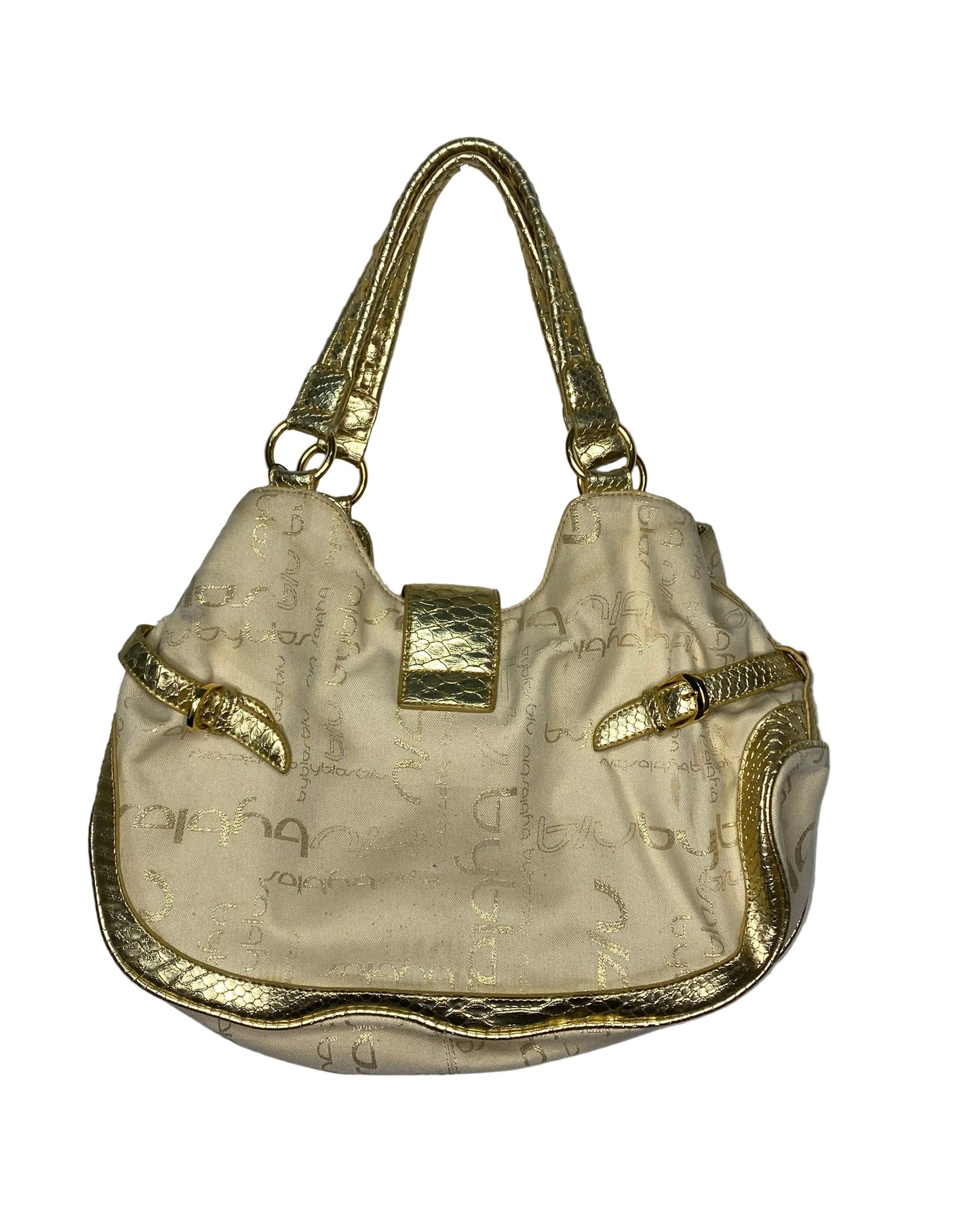 Y2K Byblos Gold Shoulder Bag
