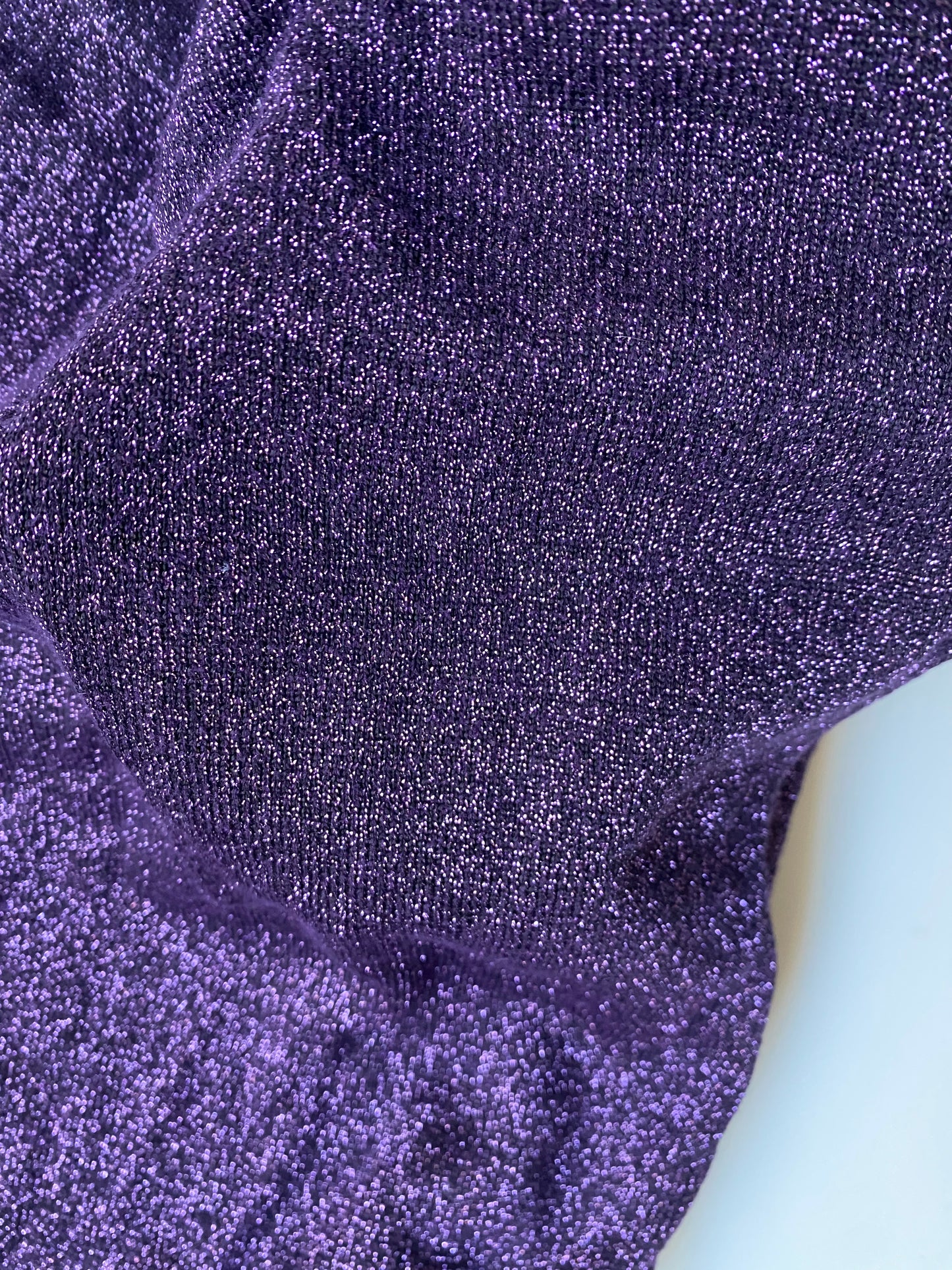 Purple sparkly turtleneck top