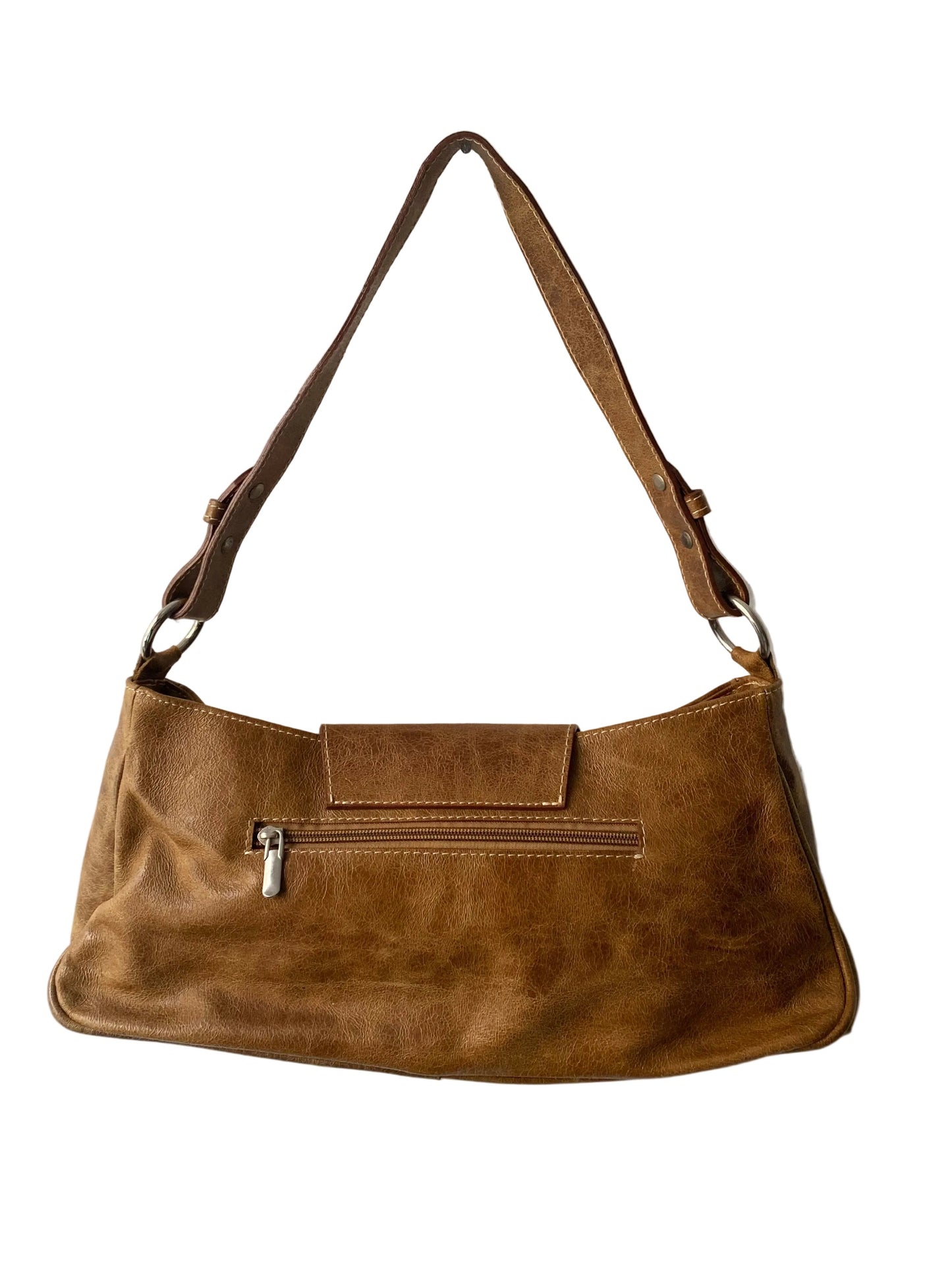 Vintage camel shoulder bag