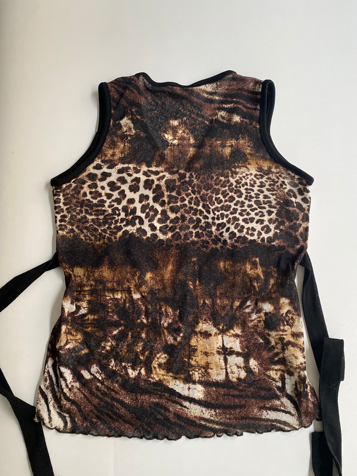 Animal print y2k tank top