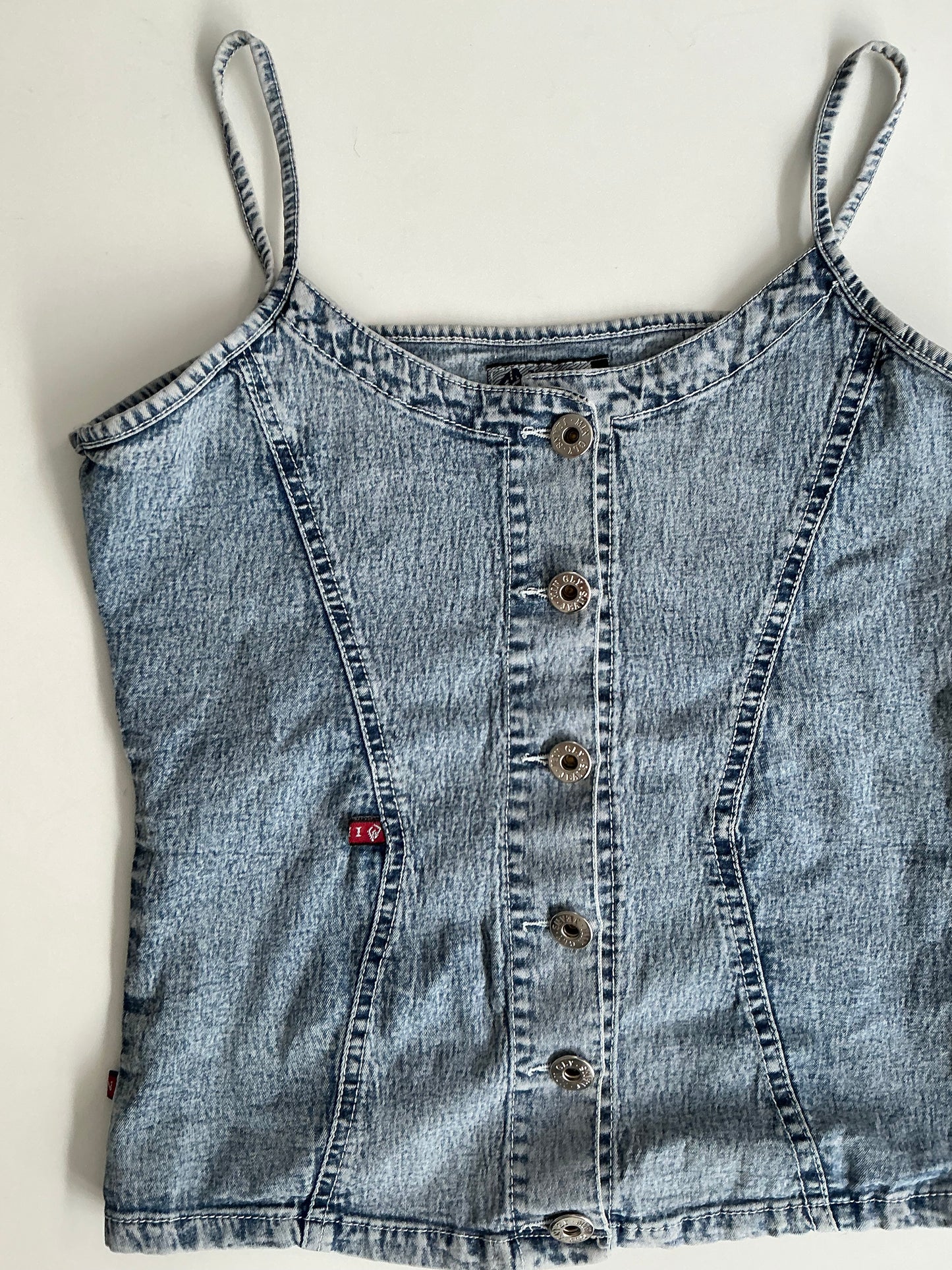 Y2K Button Up denim top