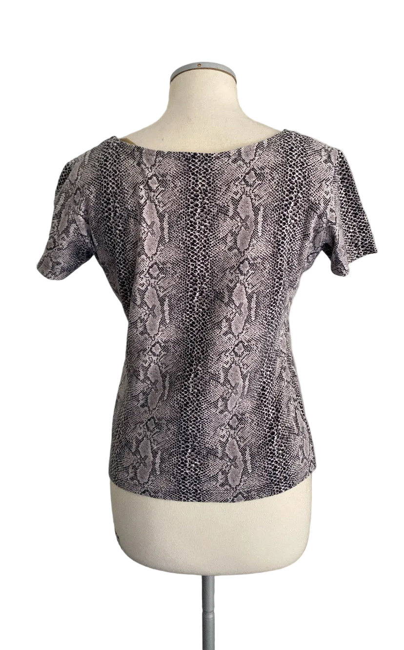 Vintage snake print top