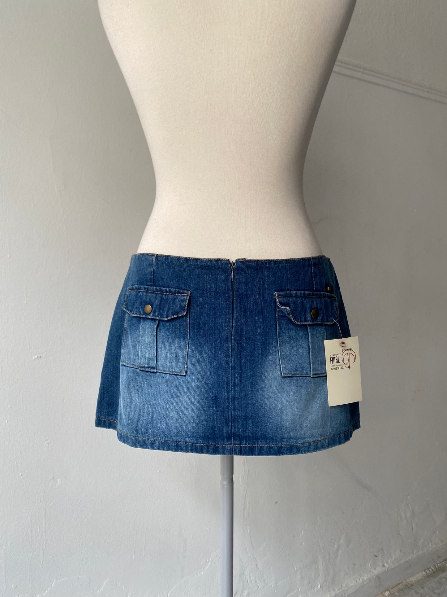 Deadstock y2k denim mini skirt