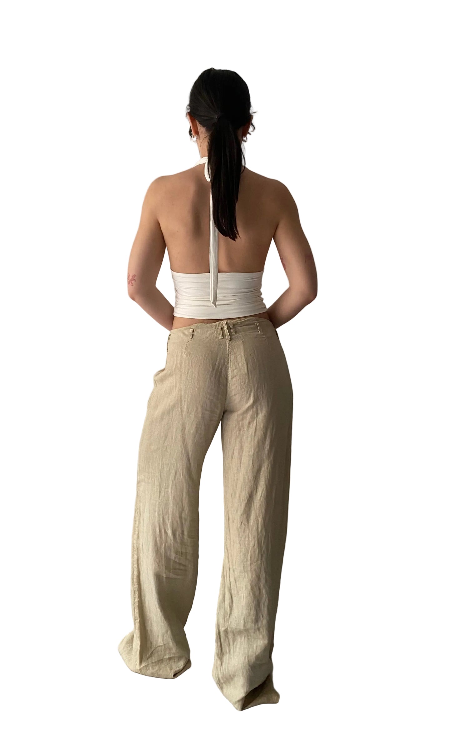 Linen oversized pants