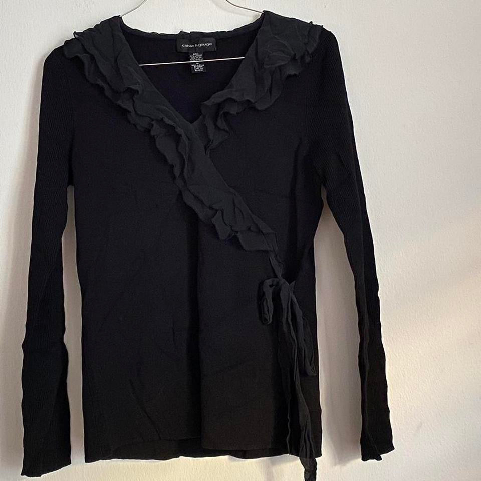 Vintage black long sleeve top