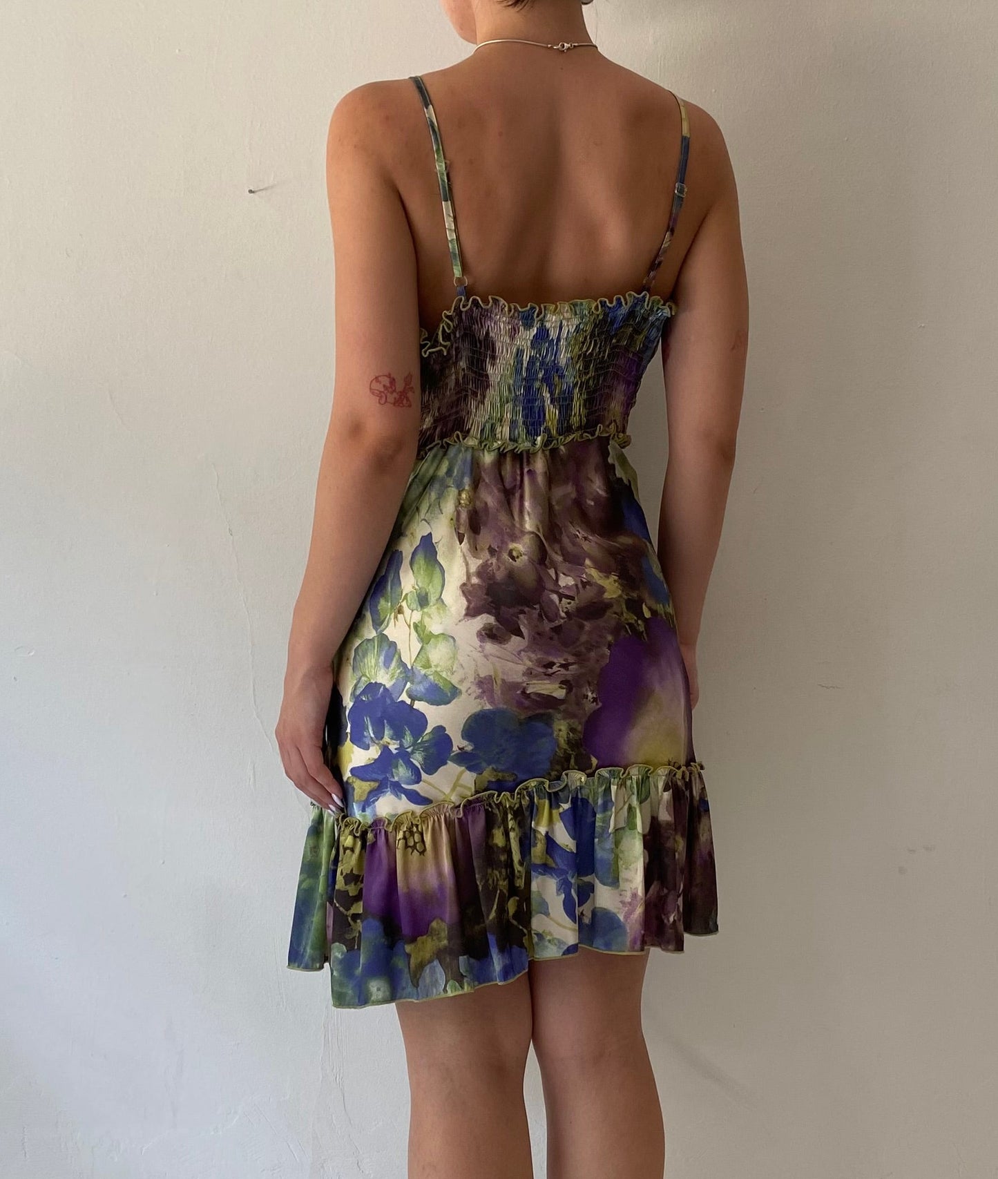 Vintage pattern mini dress