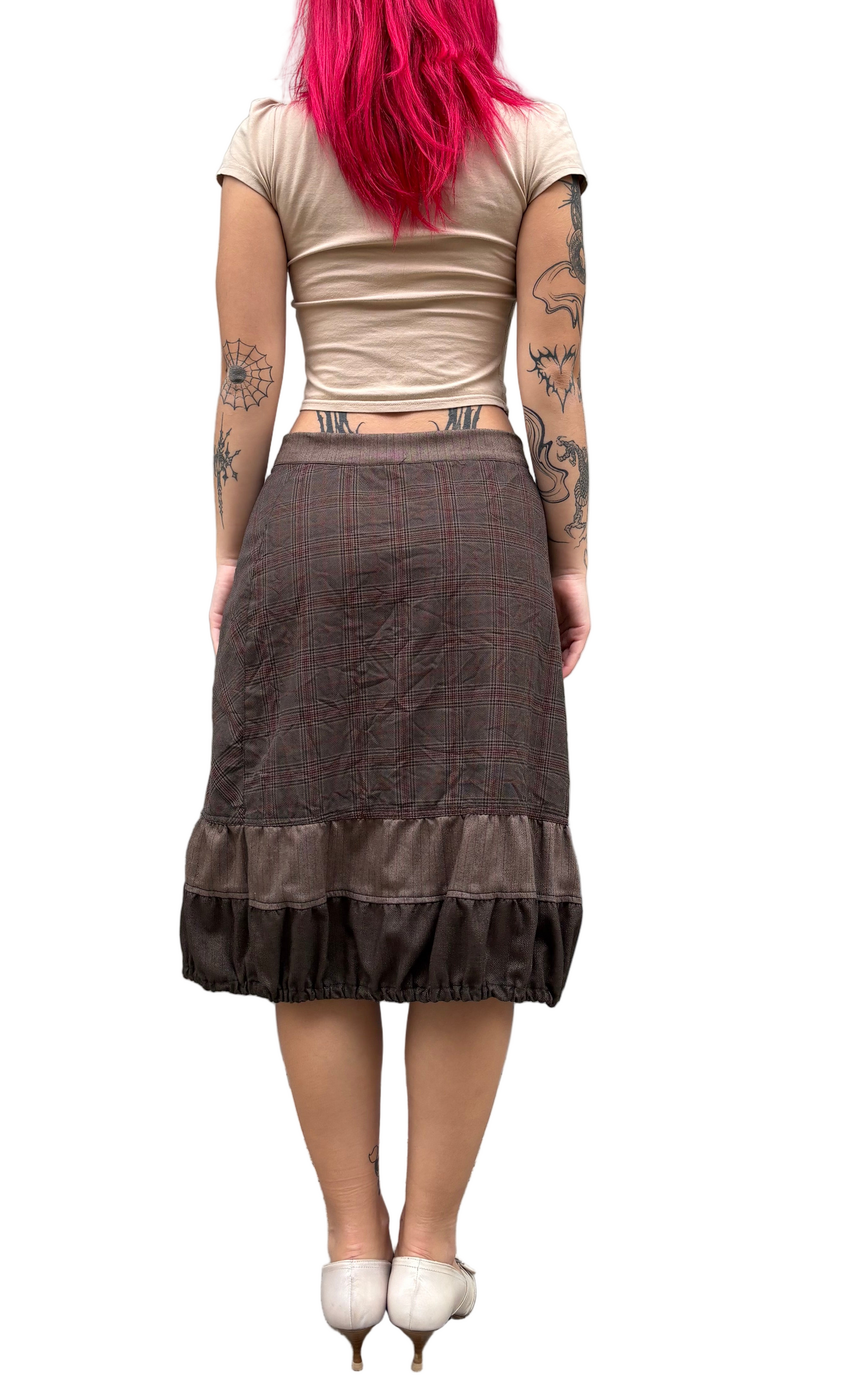 Brown balloon skirt