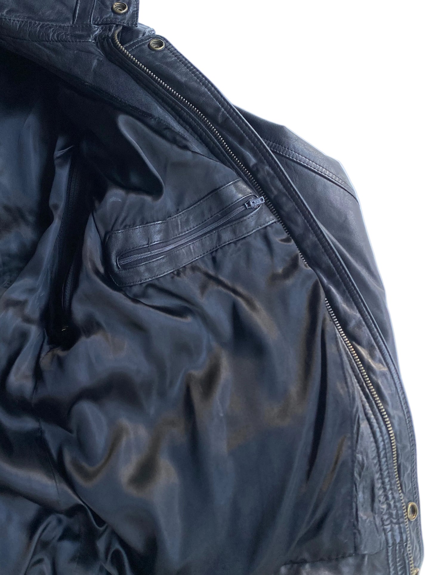 Vintage leather Bomber / Vest