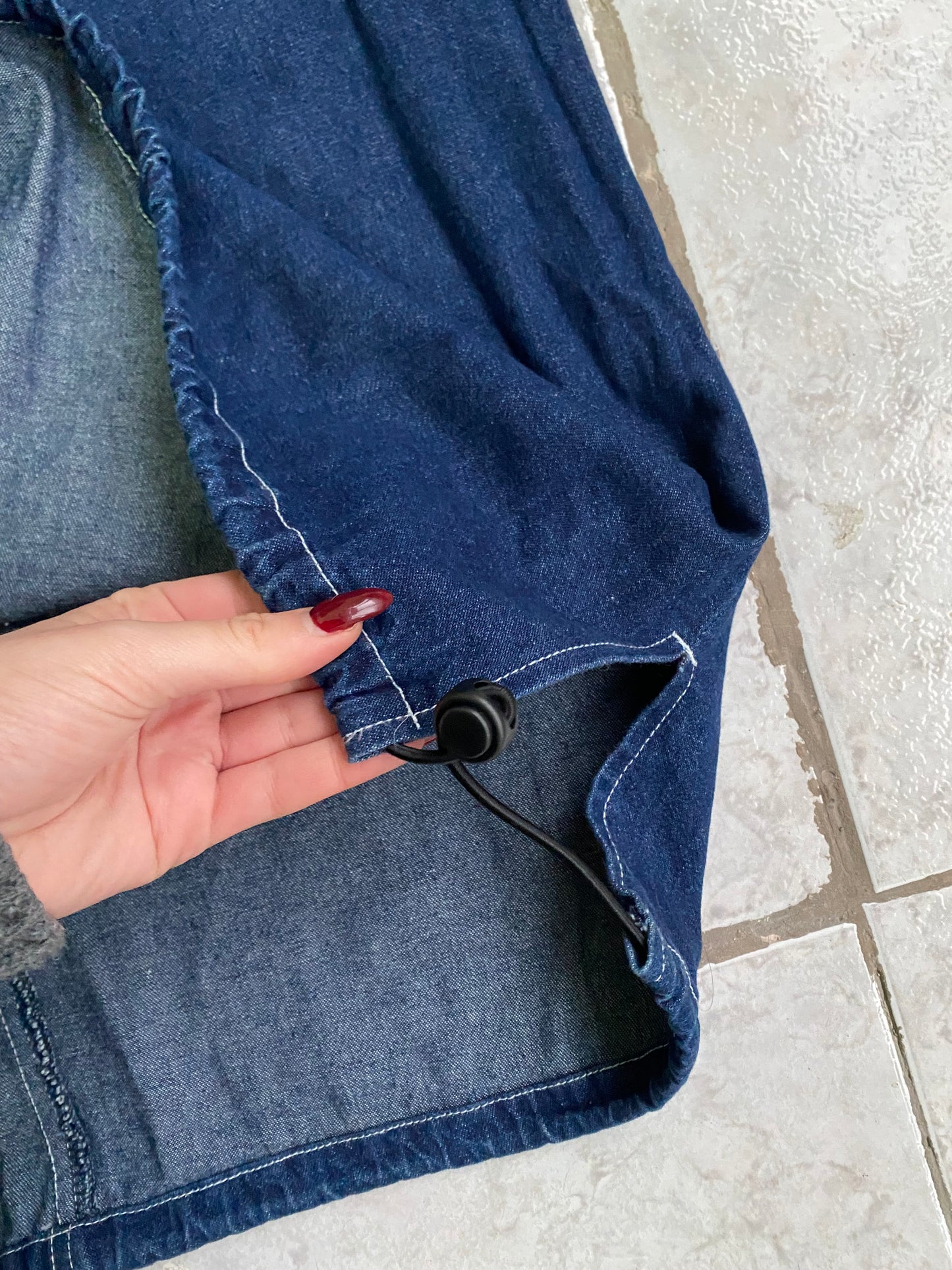 Vintage Denim Maxi Skirt