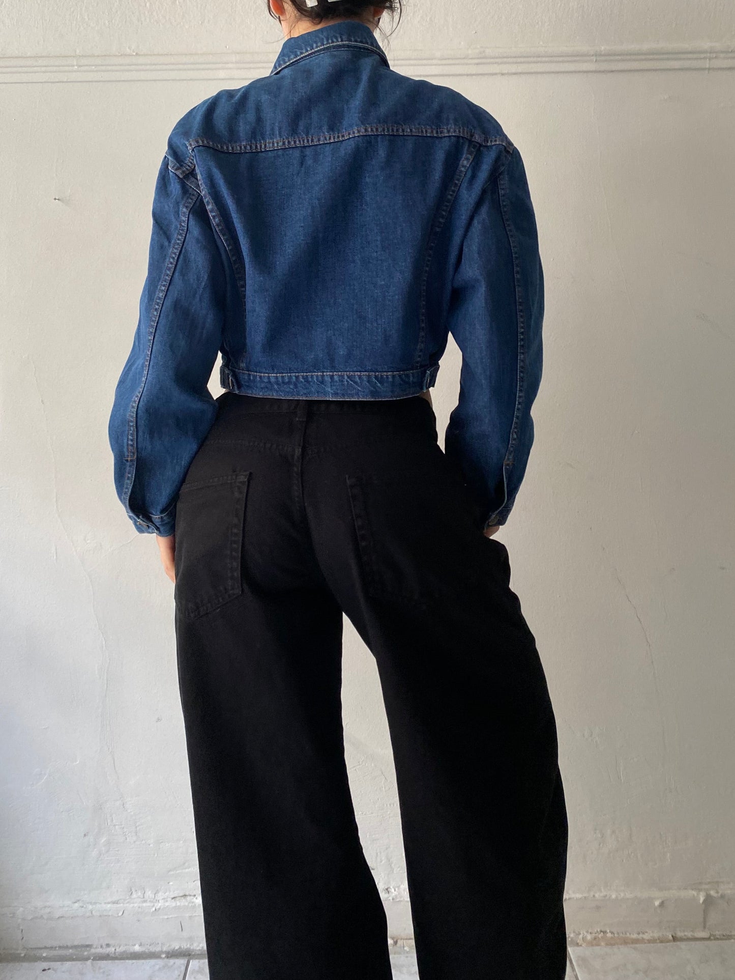 Vintage cropped denim jacket