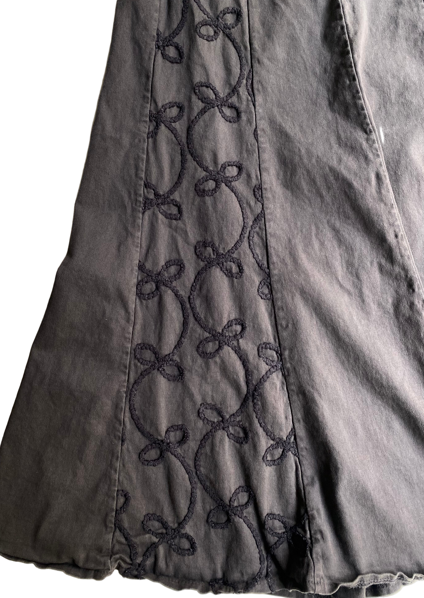 Vintage dark gray maxi skirt