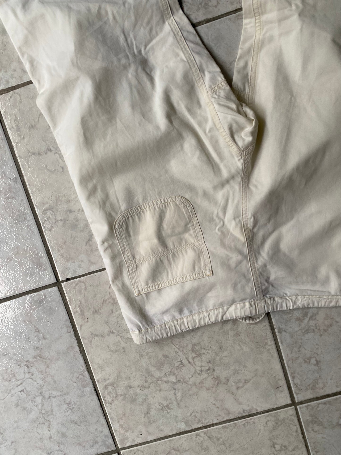 Cream Rifle cotton pants