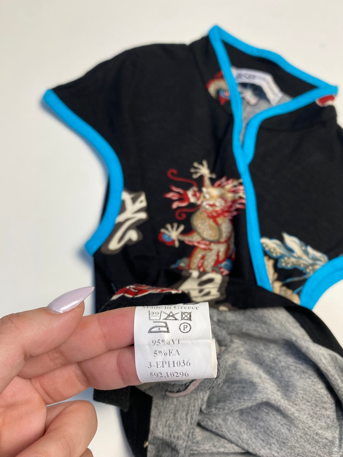 Bsb black qipao top