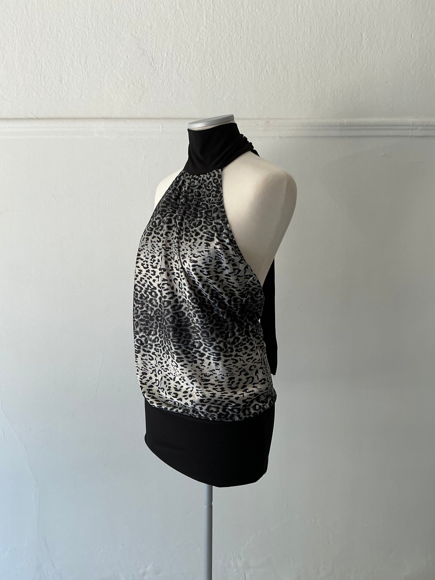 Animal print mini dress
