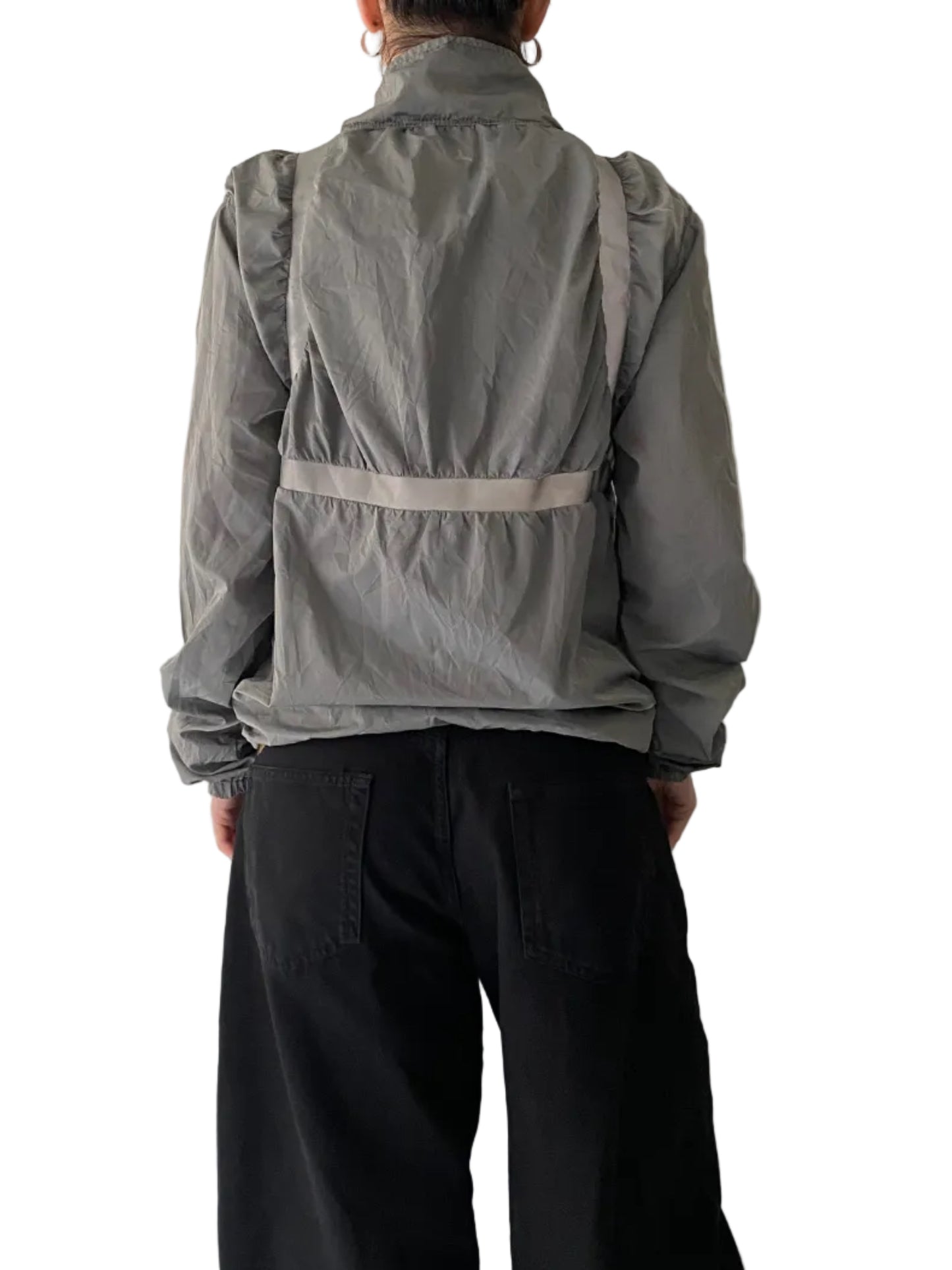 Grey nylon jacket