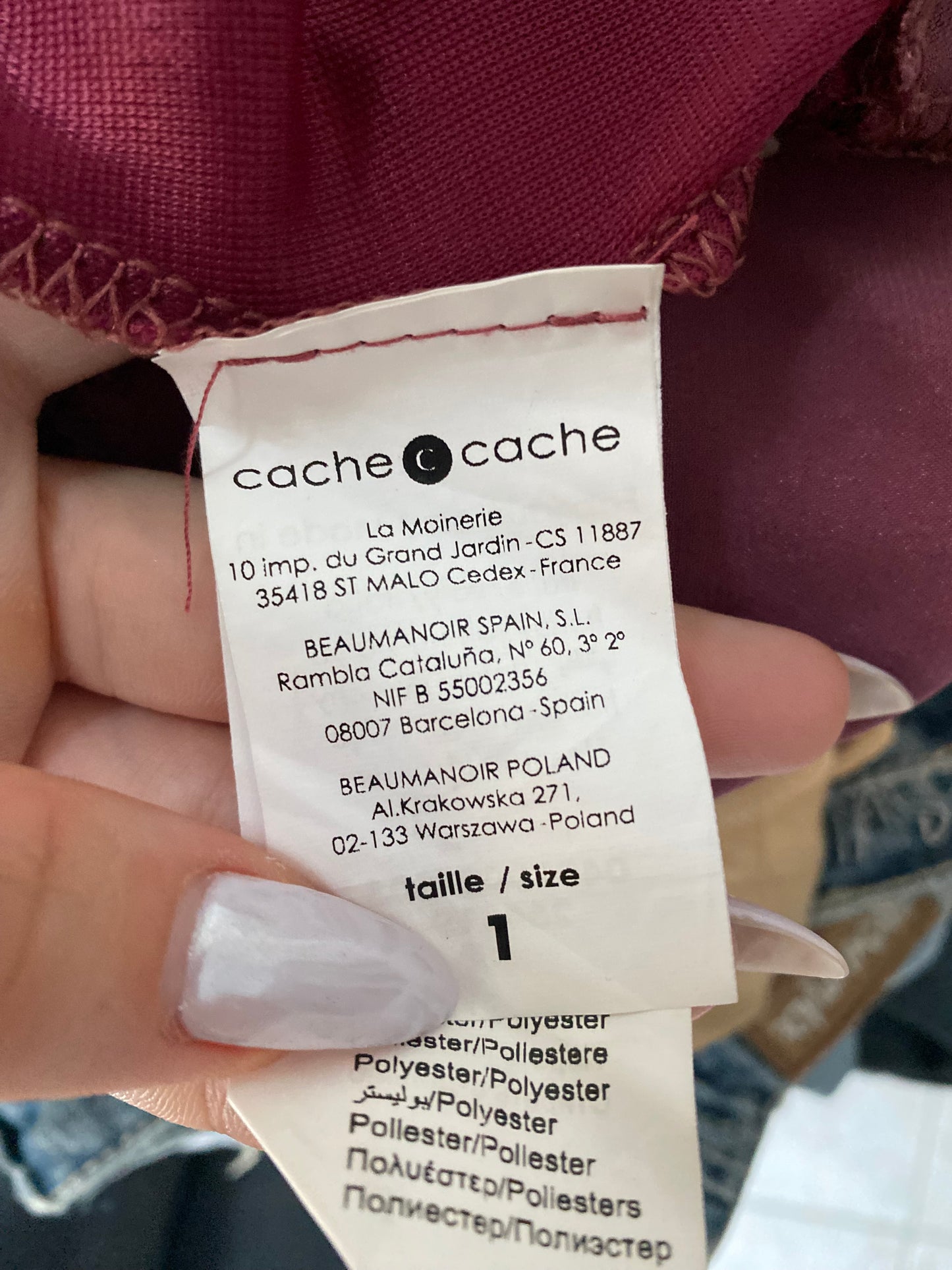 Vintage pink satin top