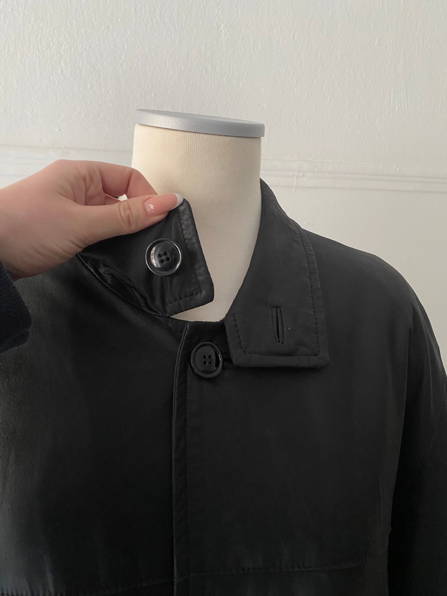 Vintage lightweight genuine leather jacket