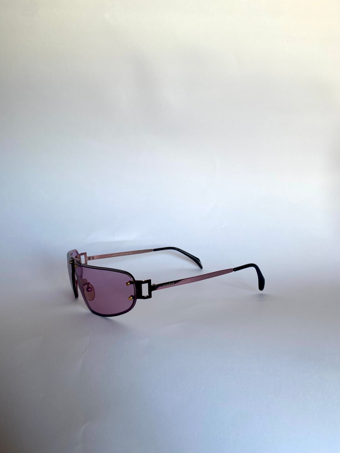 Vintage Y2k symbol pink sunglasses
