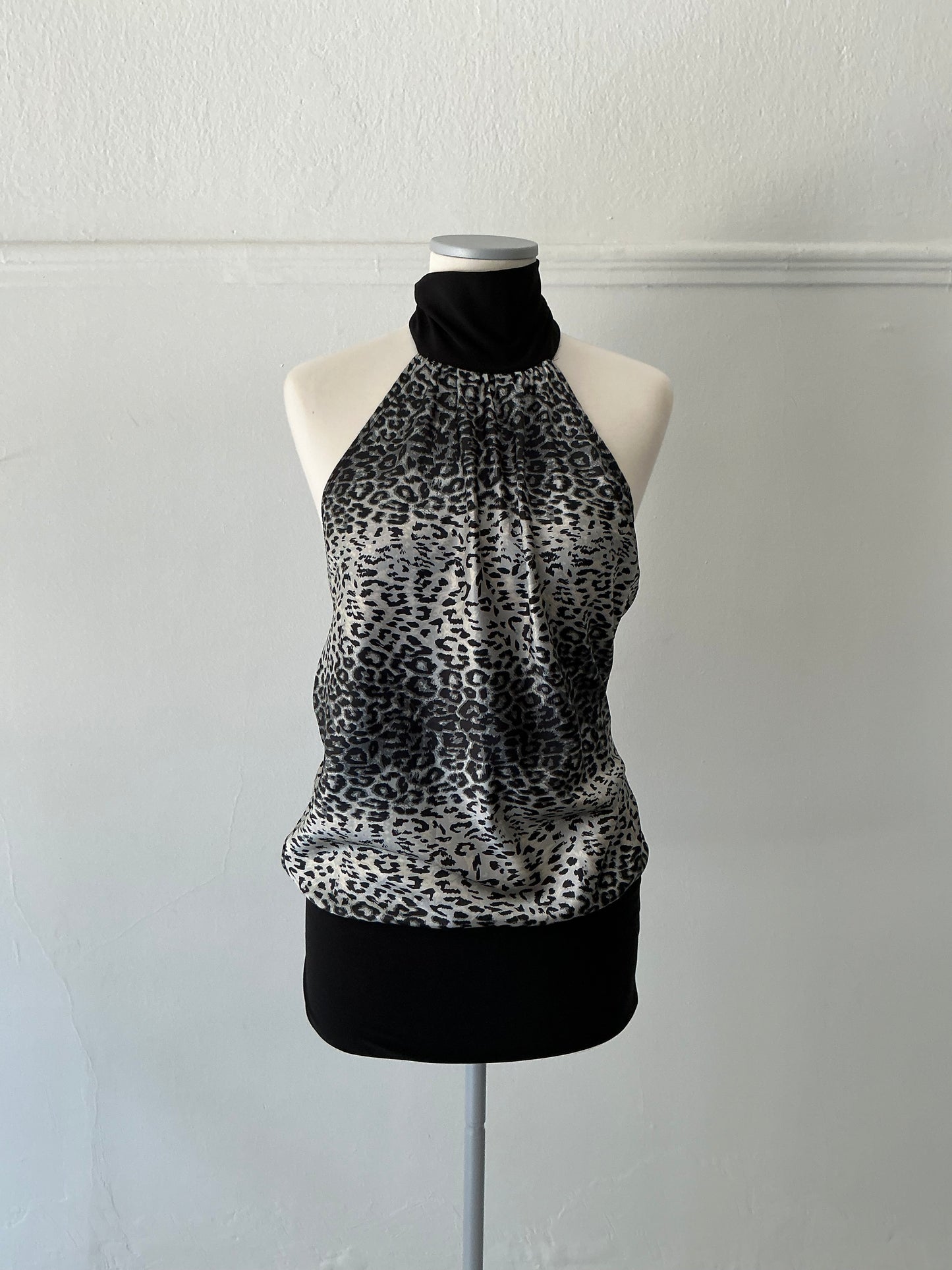 Animal print mini dress