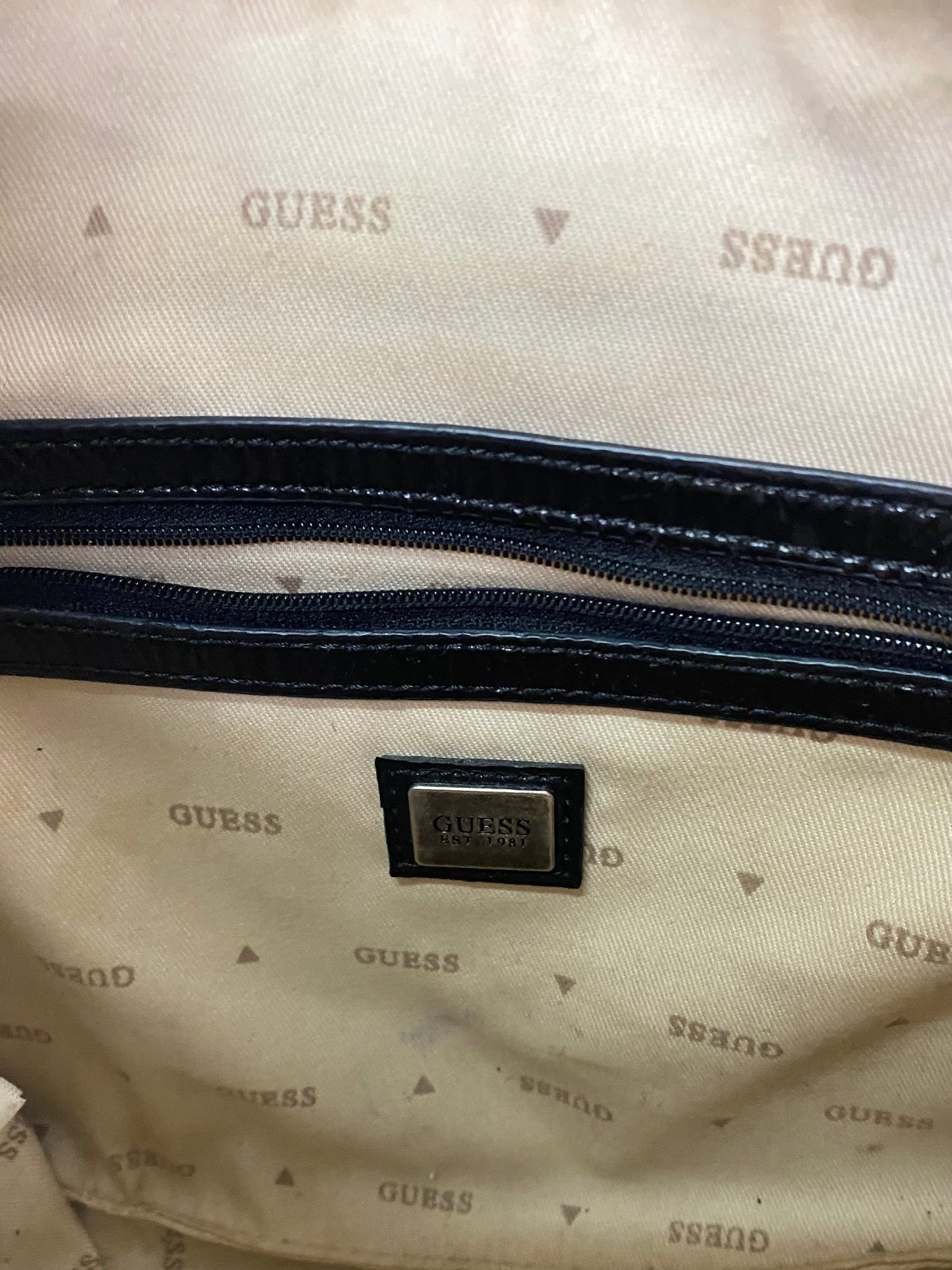 Guess faux leather shoulder bag