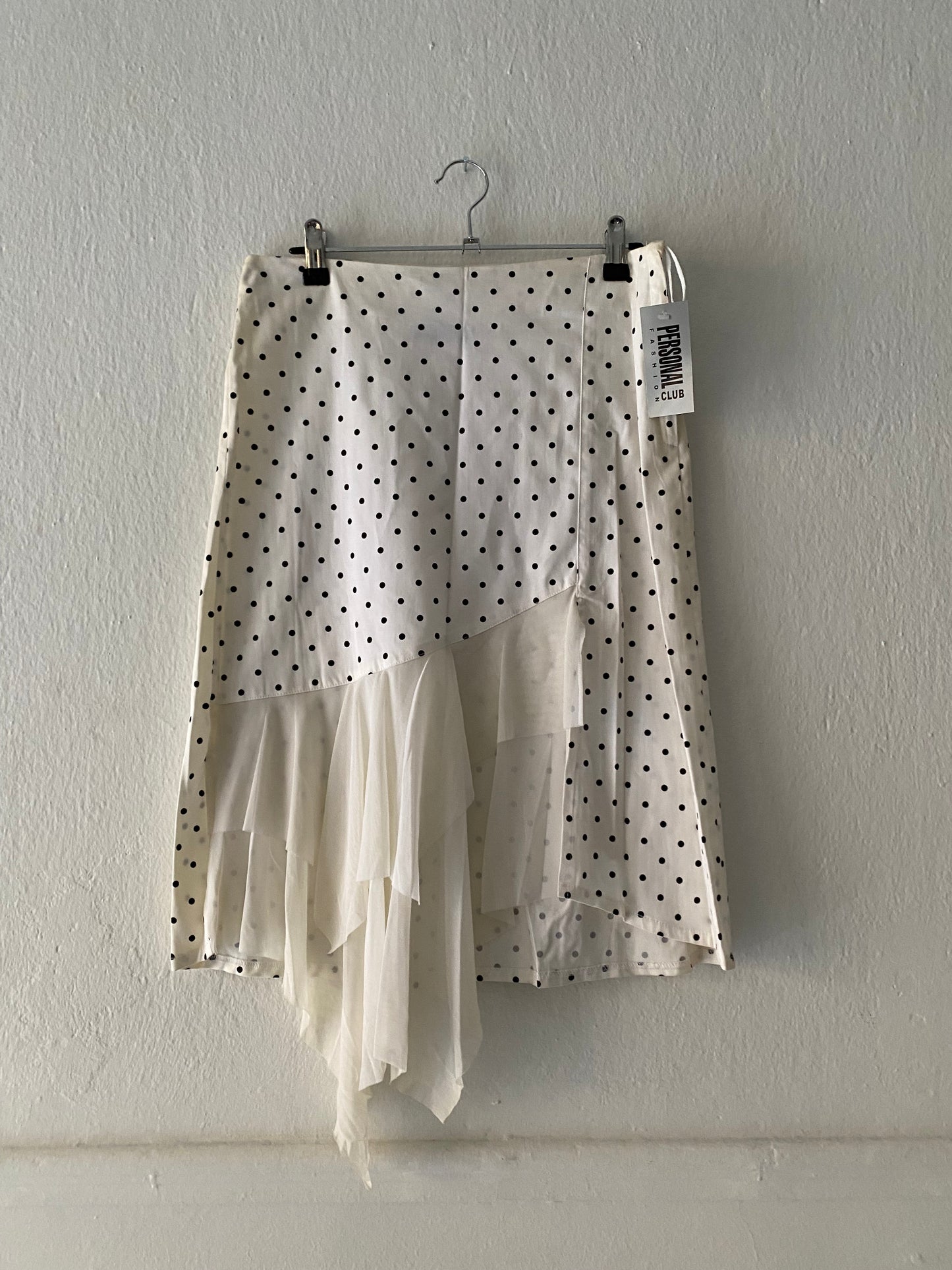 Personal polka asymmetrical skirt
