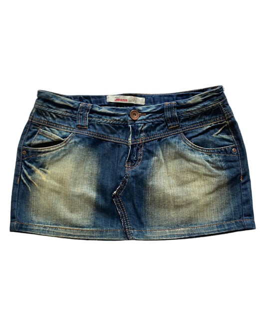 Y2K Washed Mini Skirt