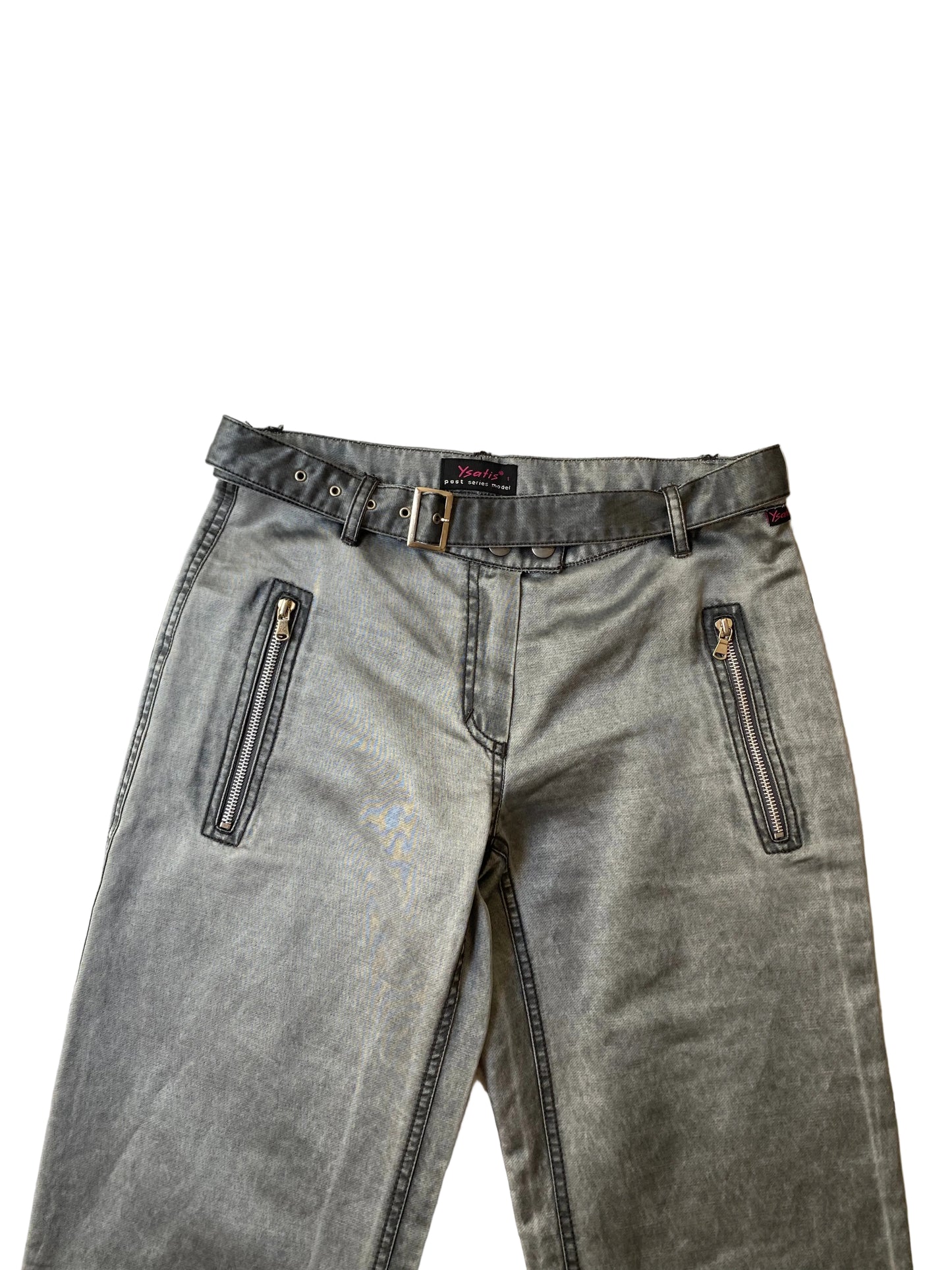 Deadstock Ysatis metallic grey pants