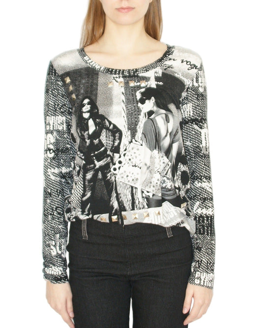 Vintage graphic longsleeve top