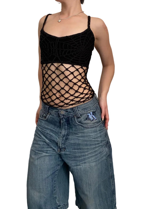 Y2k Fishnet top