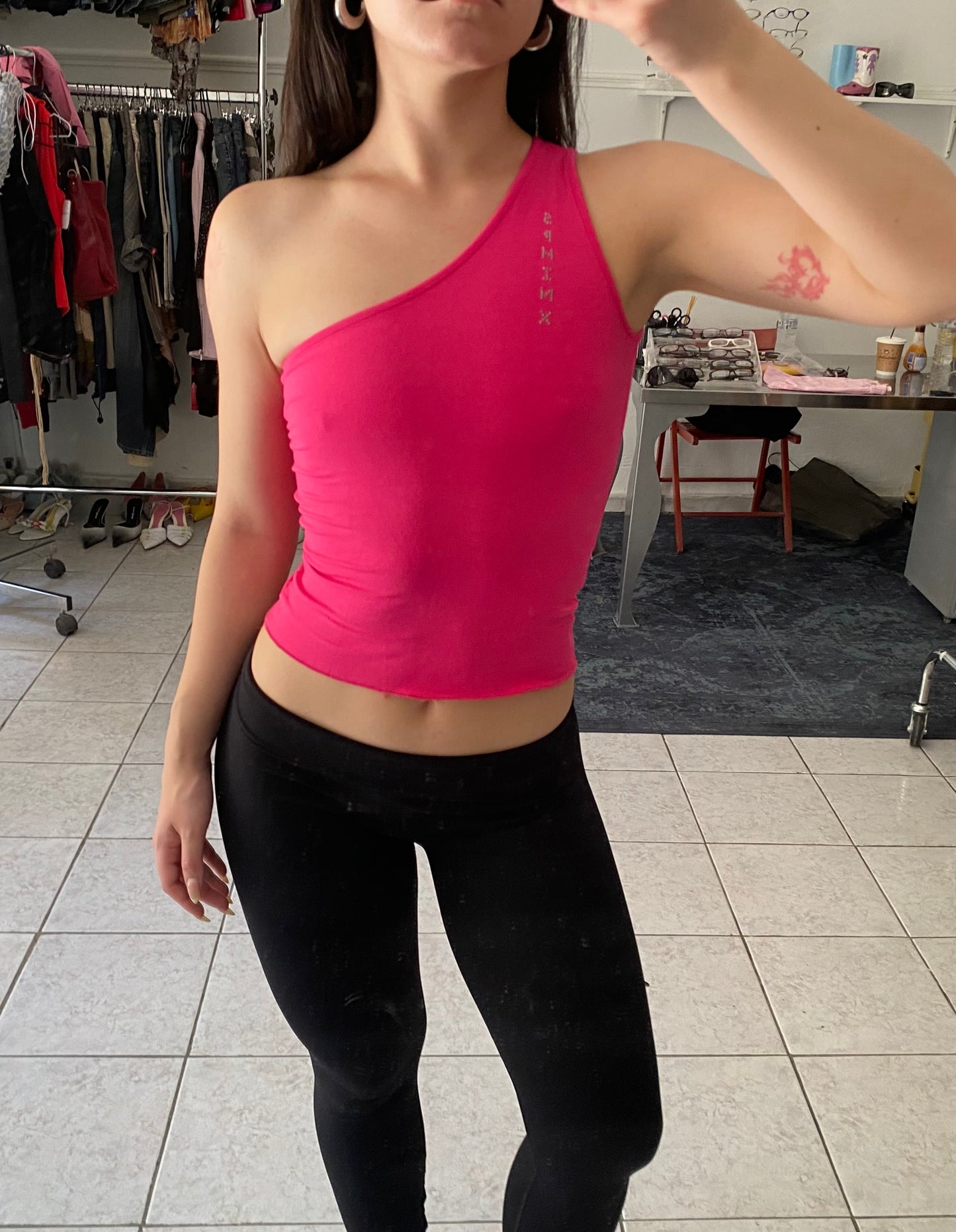 Deadstock Sphinx one shoulder top
