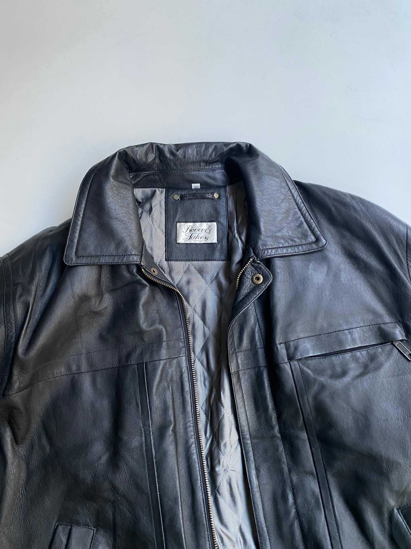Vintage unisex black bomber jacket
