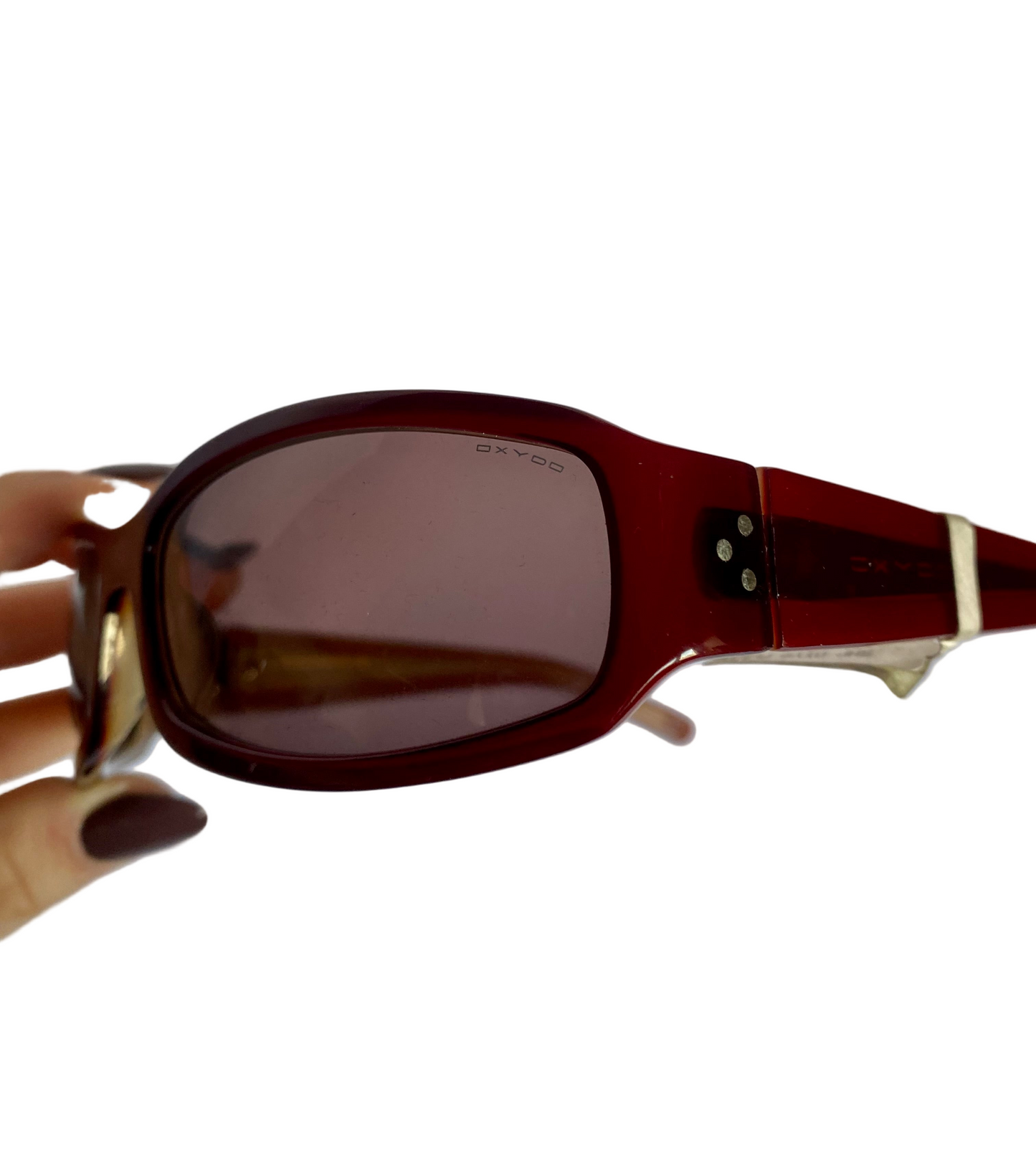 Vintage Oxydo burgundy sunglasses