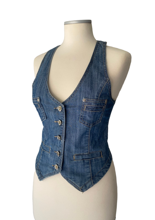 Y2k denim vest