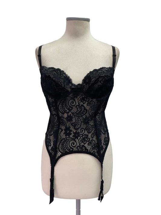 Vintage black corset top