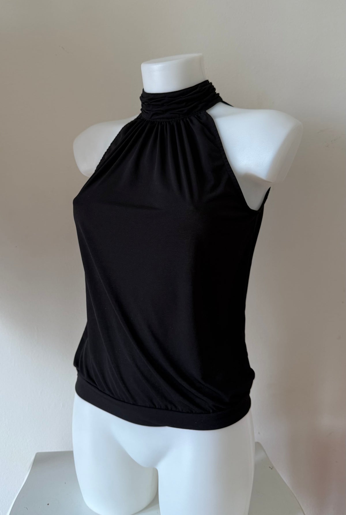Vintage high neck sleeveless top