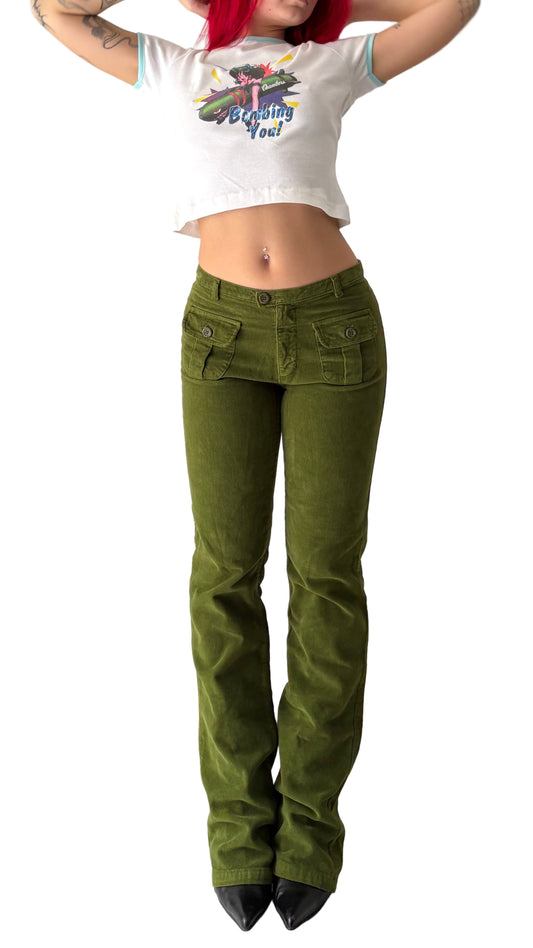 Bylot corduroy green pants