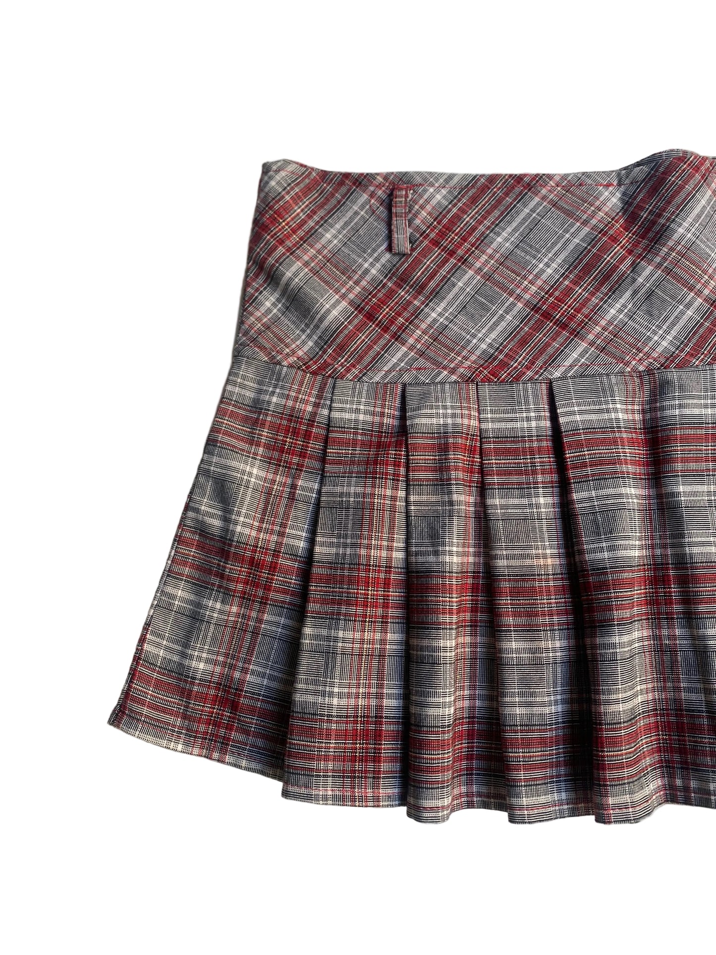 Schoolgirl tartan mini skirt