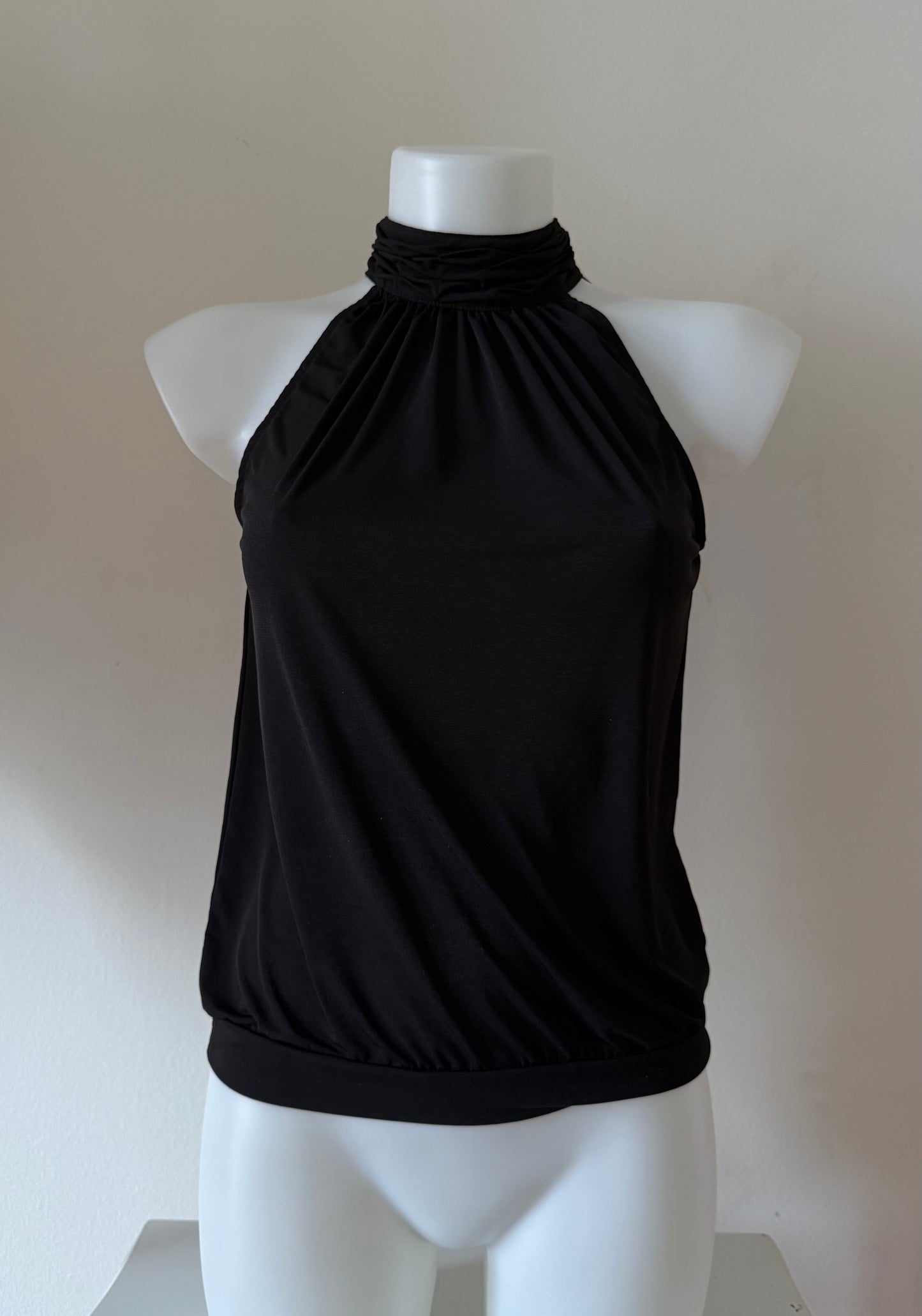 Vintage high neck sleeveless top