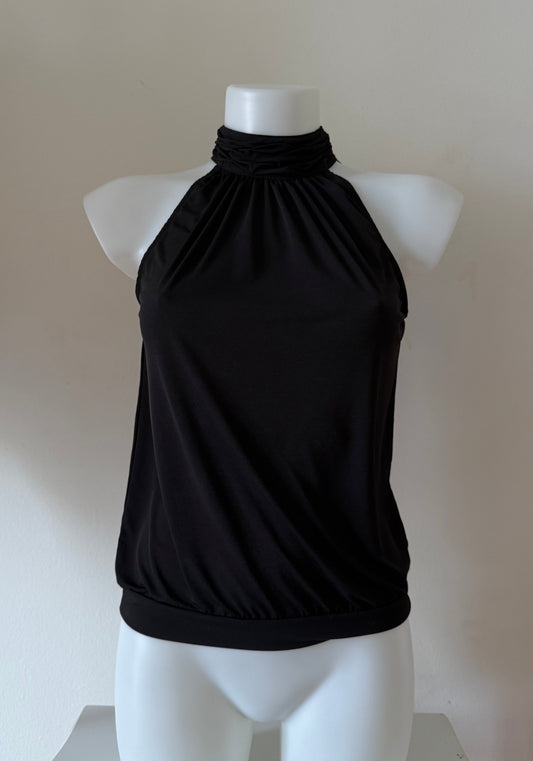 Vintage high neck sleeveless top