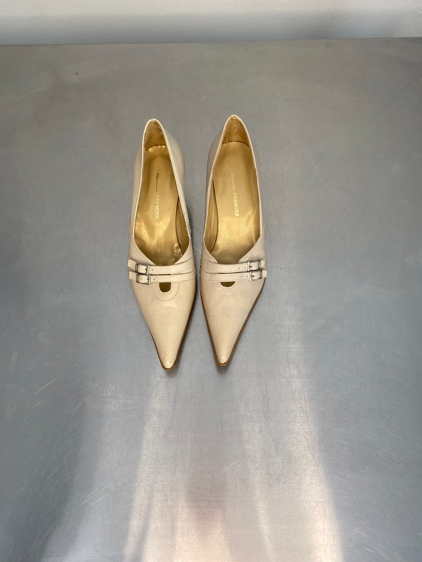 Vintage leather heels