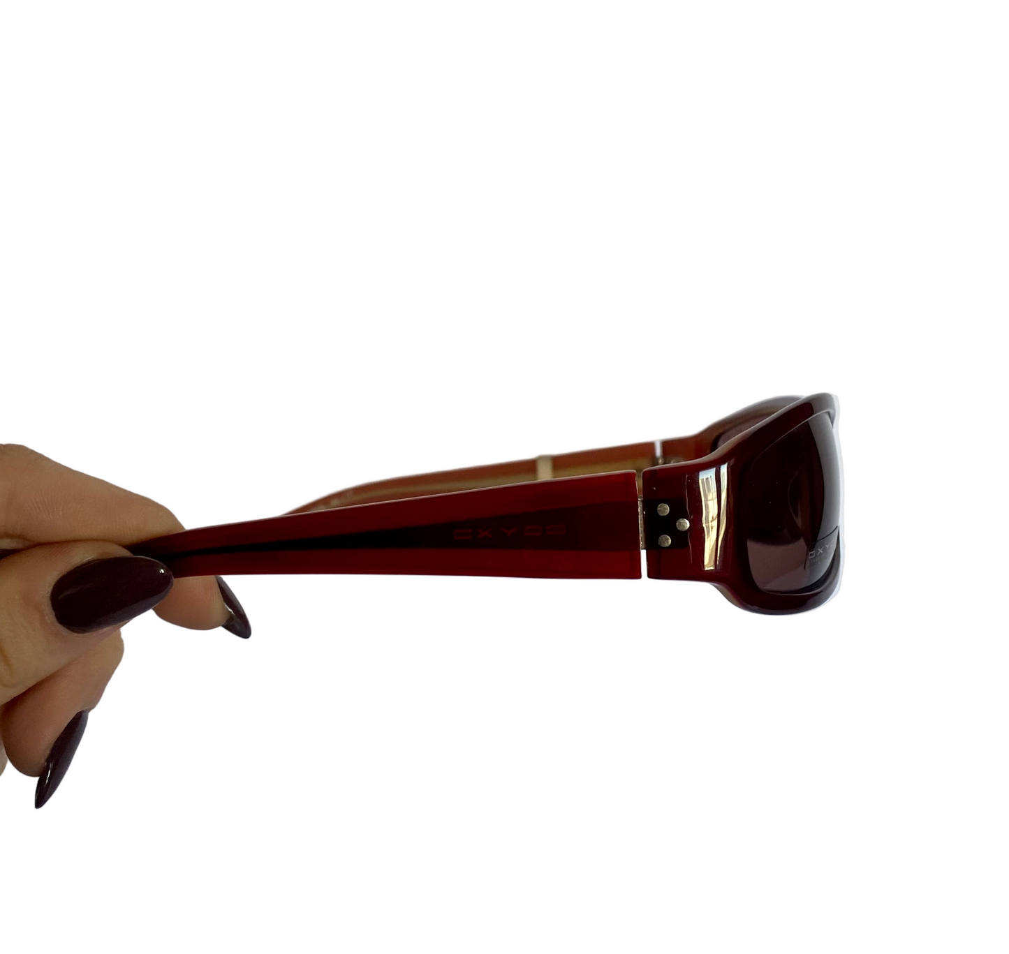Vintage Oxydo burgundy sunglasses