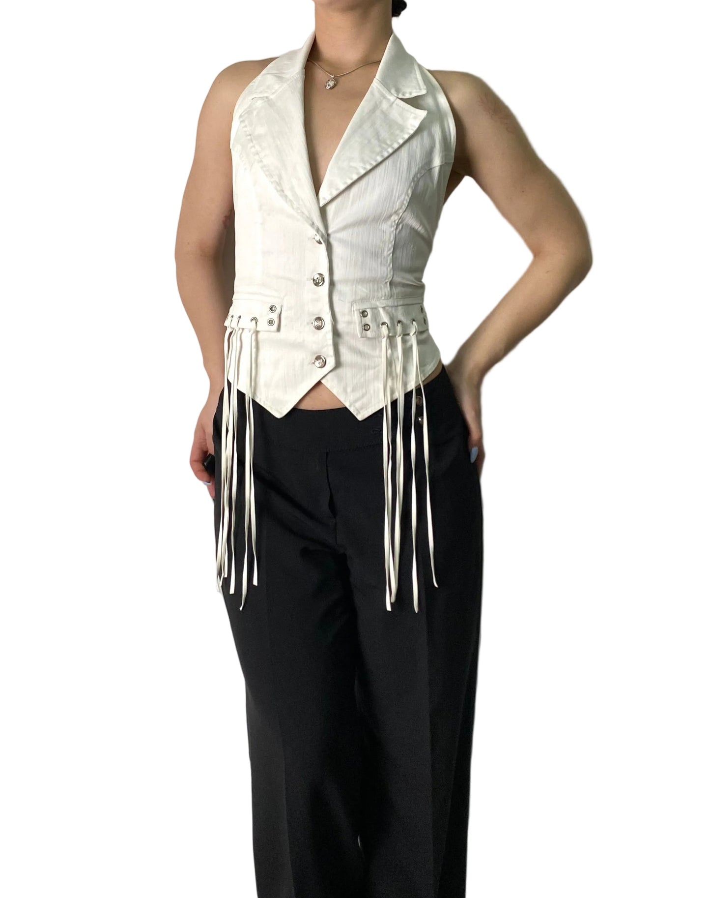 Y2K rockstar denim vest