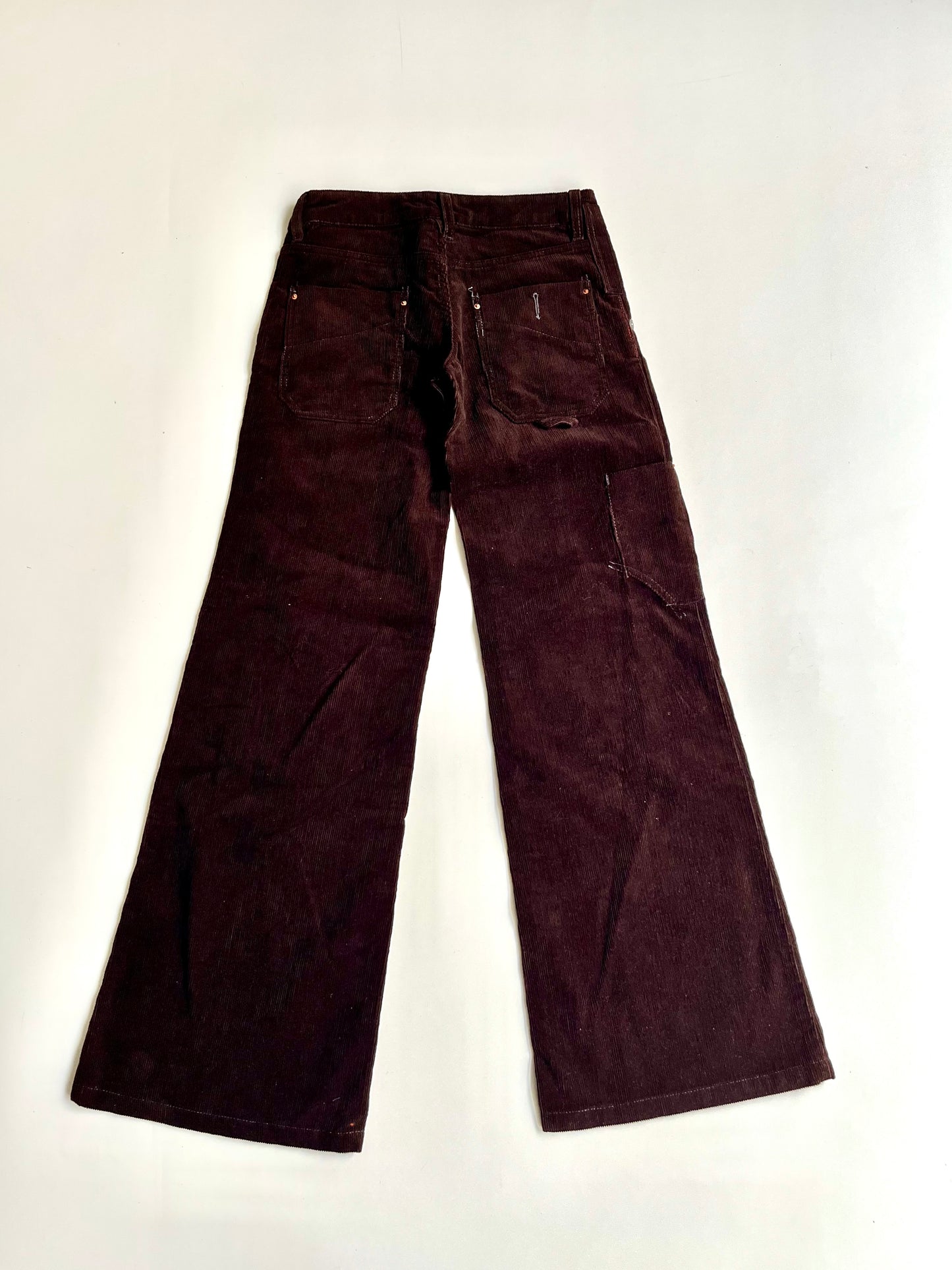 Deadstock brown corduroy cargo pants
