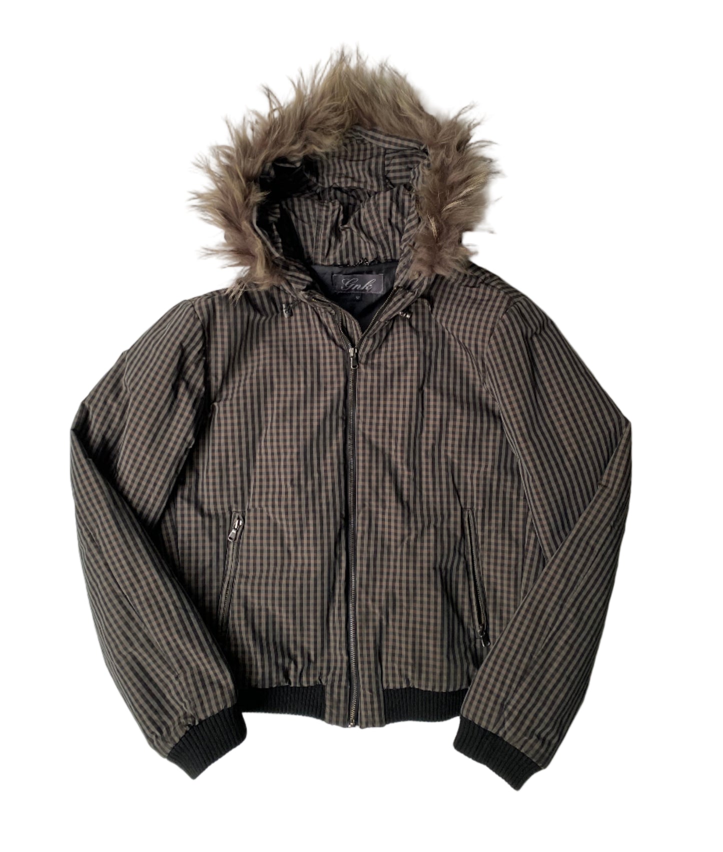 Y2K Brown Tartan jacket